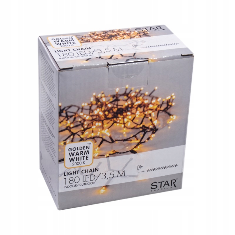 

Szwedzkie Lampki Led 180 diod 3,6 mb 1970k