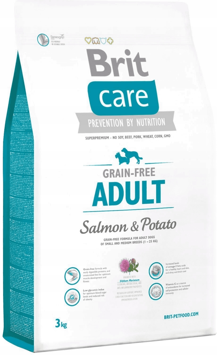 Brit Care Dog Grain Free Adult Salmon suché krmivo pro psy losos 3kg