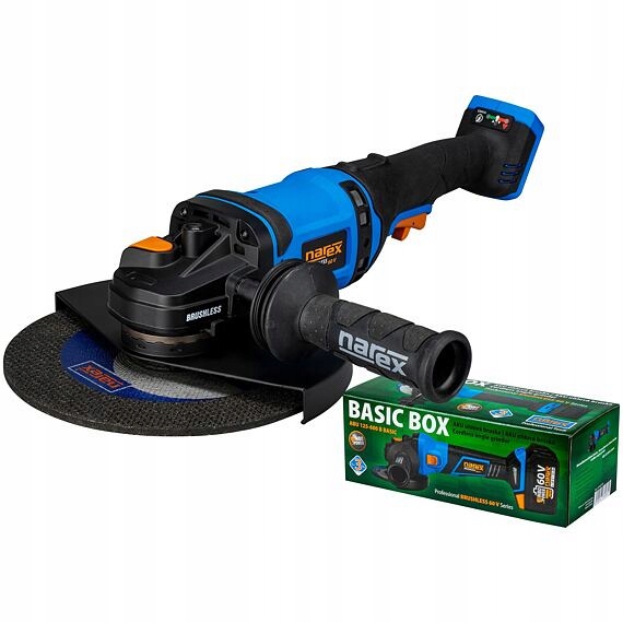Narex Abu 230-600 3B aku bezuhlíková uhlová brúska 230mm, 60V, 6500 ot./min