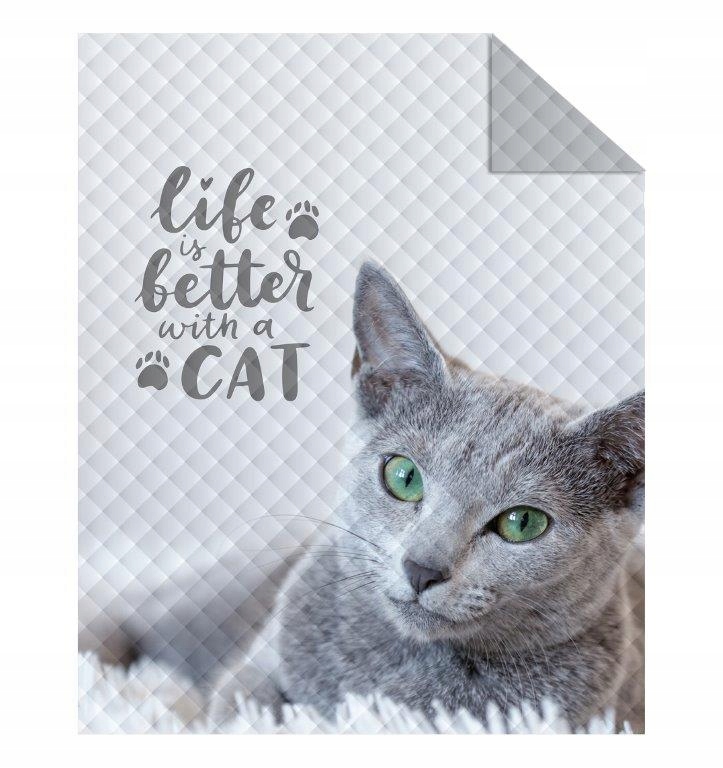 Přehoz na postel pro mládež 170x210 Britská kočka