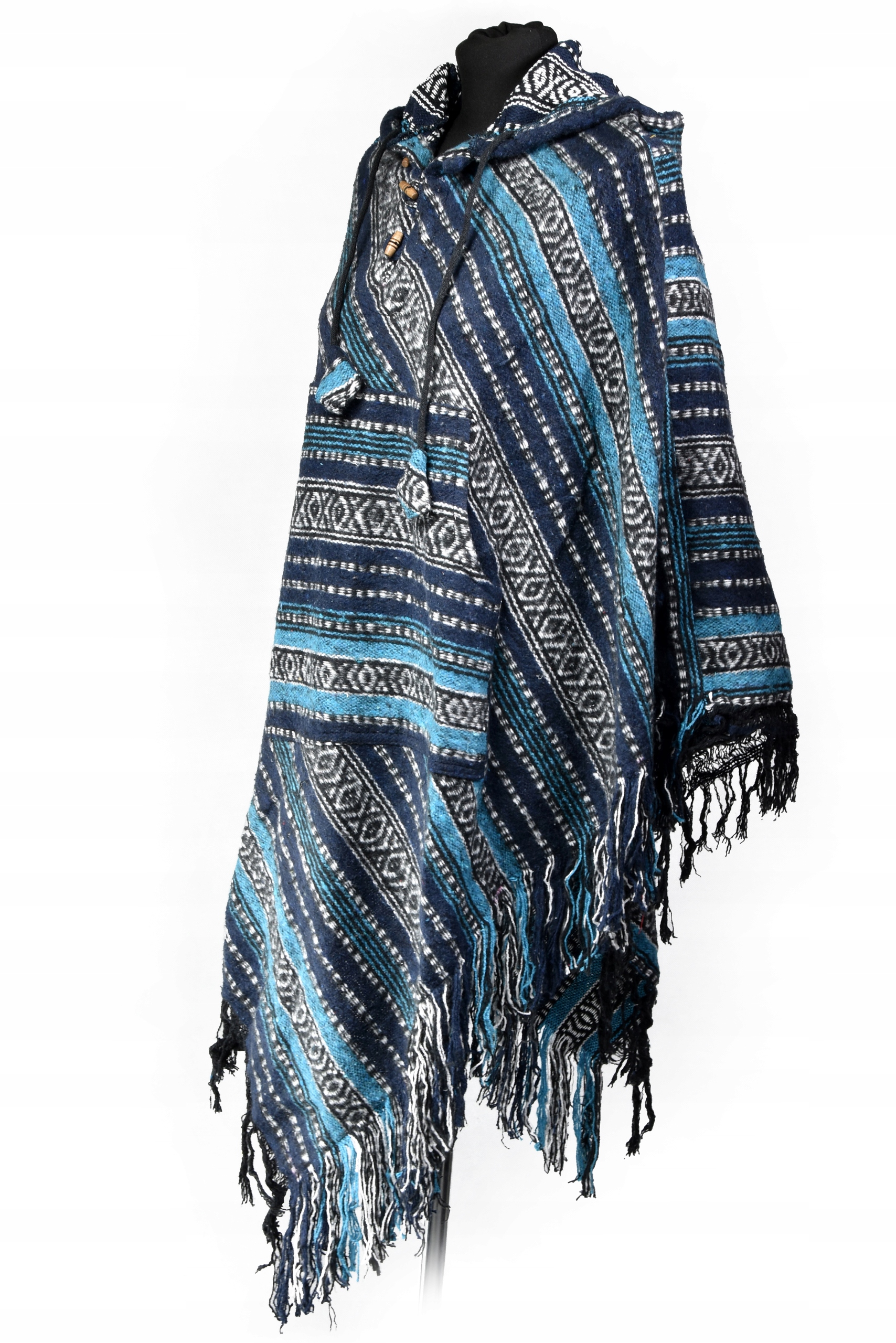 Nepalskie PONCZO FRENDZLE ETNO orient pled gheri Marka Hamro