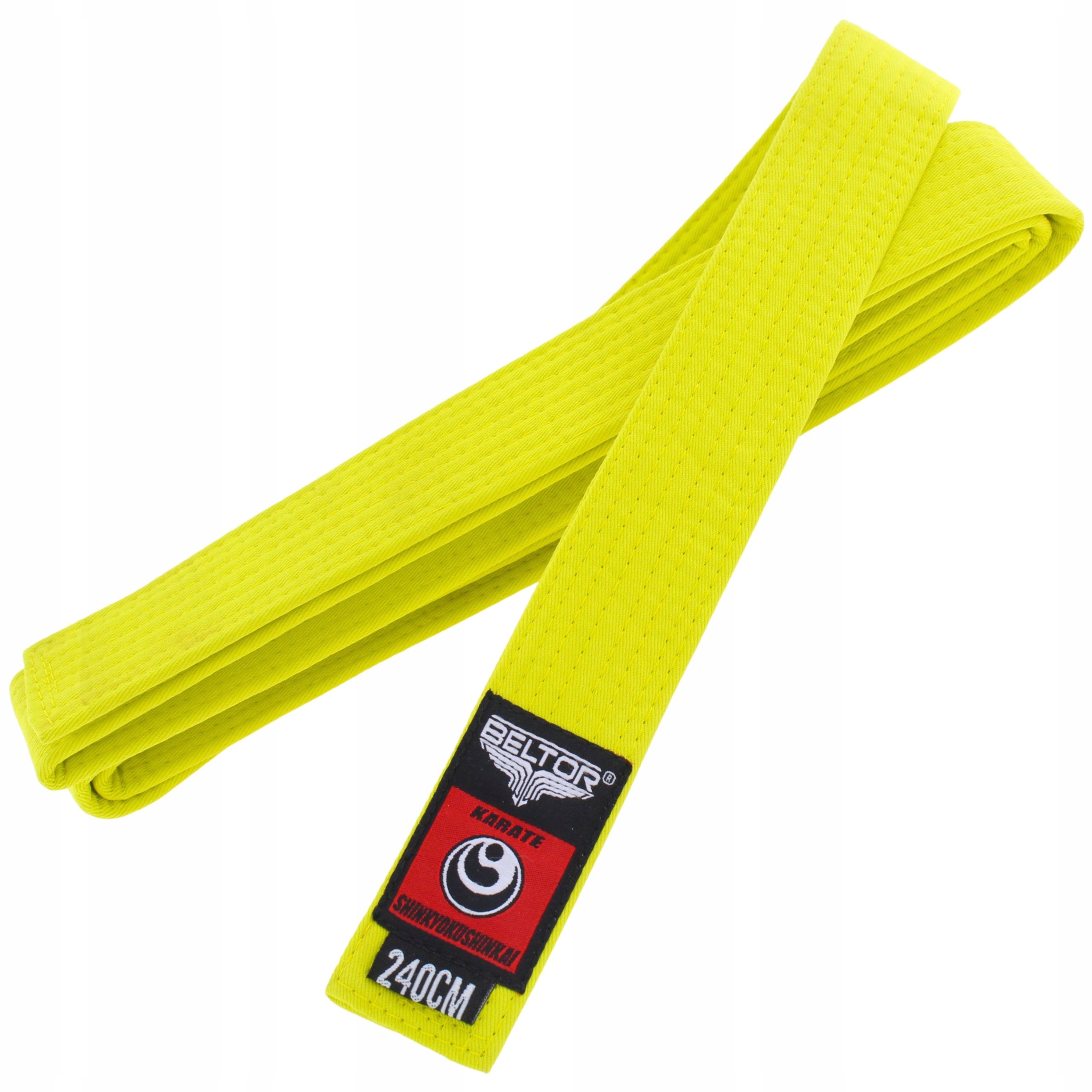 Beltor Żółty Pas Karate Shinkyokushinkai Do Kimona Karategi 240 cm