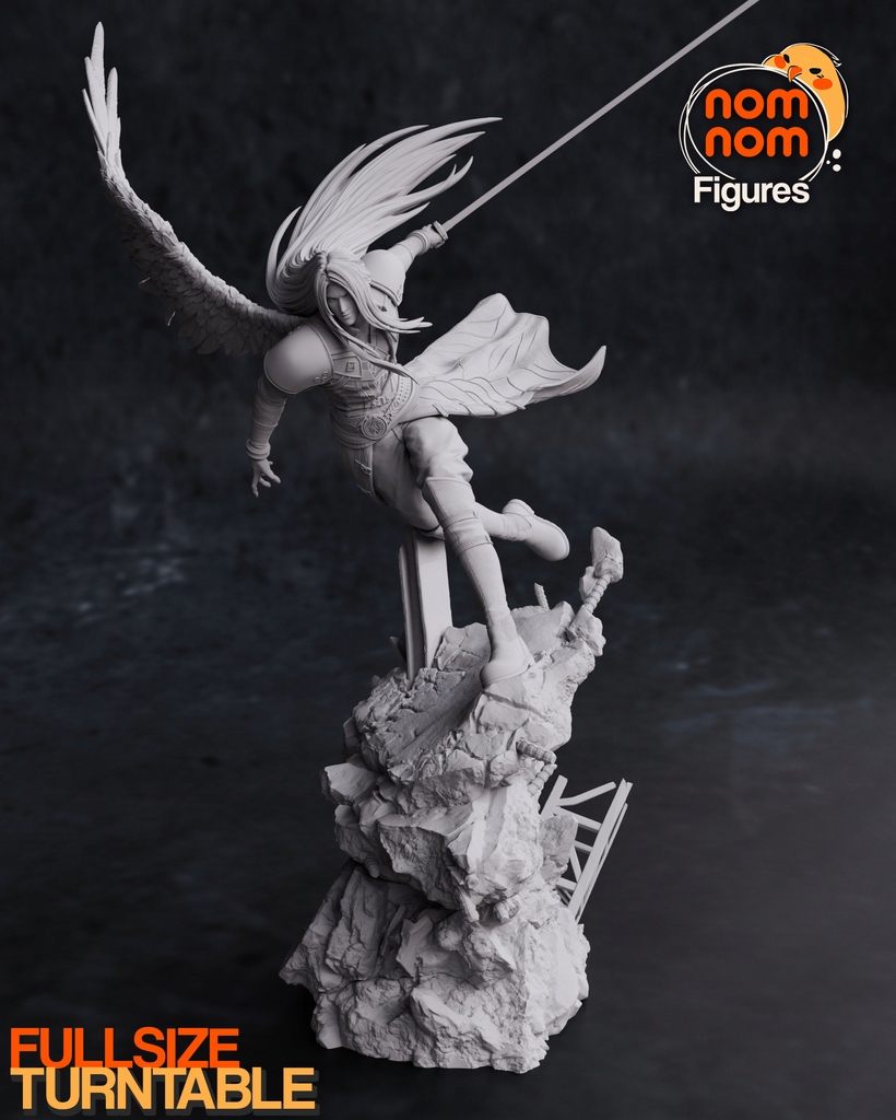 Sephiroth Final Fantasy VII Velká NomNom Model 3D 3D tisk 14K Figures Big
