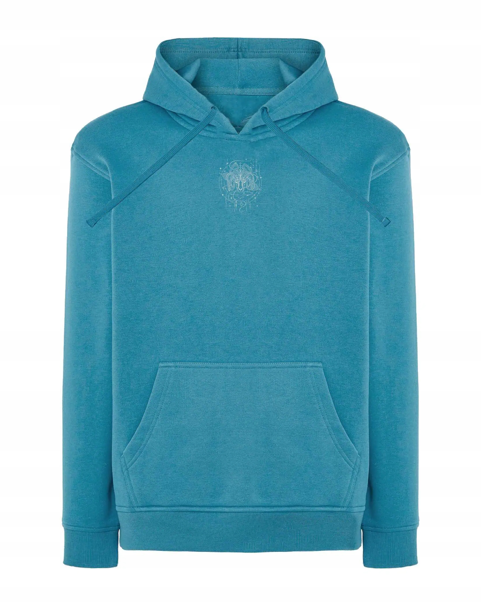 Mikina s kapucí Znamení zvěrokruhu Beran Minimalistický styl Modrá L