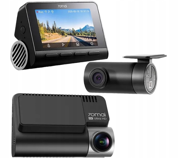 Wideorejestrator 70MAI A810S set 4K Hdr Wi-Fi Aplikacja kamera tylna RC24