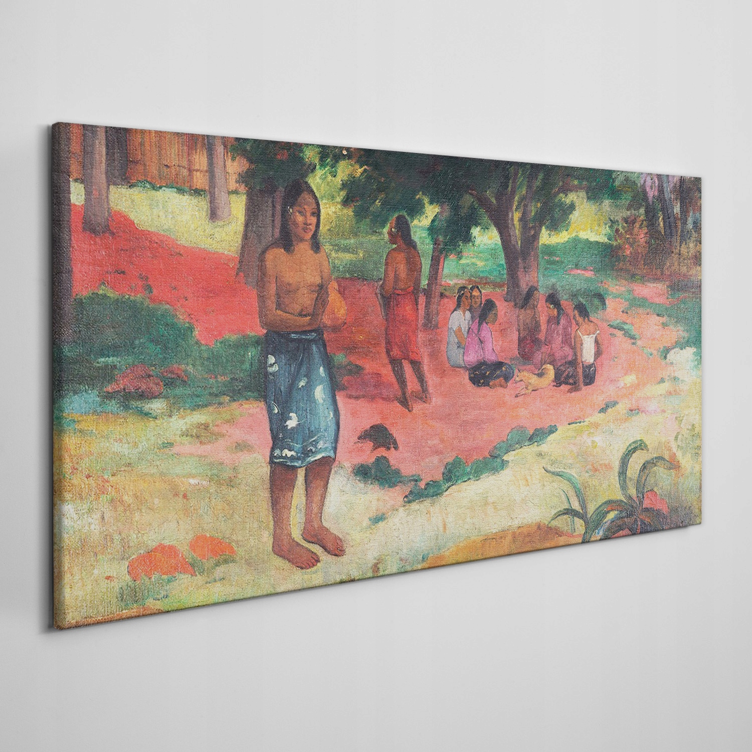 

Obraz na płótnie Szeptane słowa Gauguin 100x50 cm