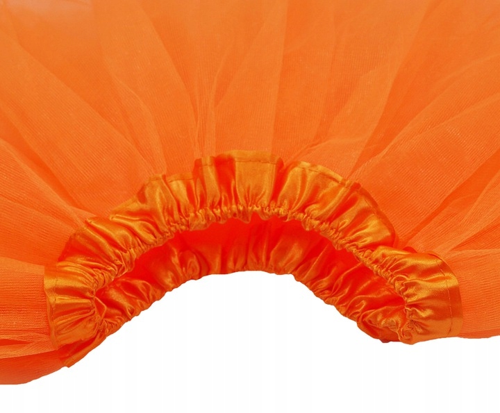 SPÓDNICZKA TIULOWA SPÓDNICA TUTU 40cm pomarańcz Rozmiar S/M
