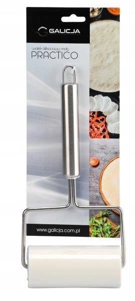 WAŁEK SILIKONOWY MAŁY DO BLACHY PRACTICO BIAŁY