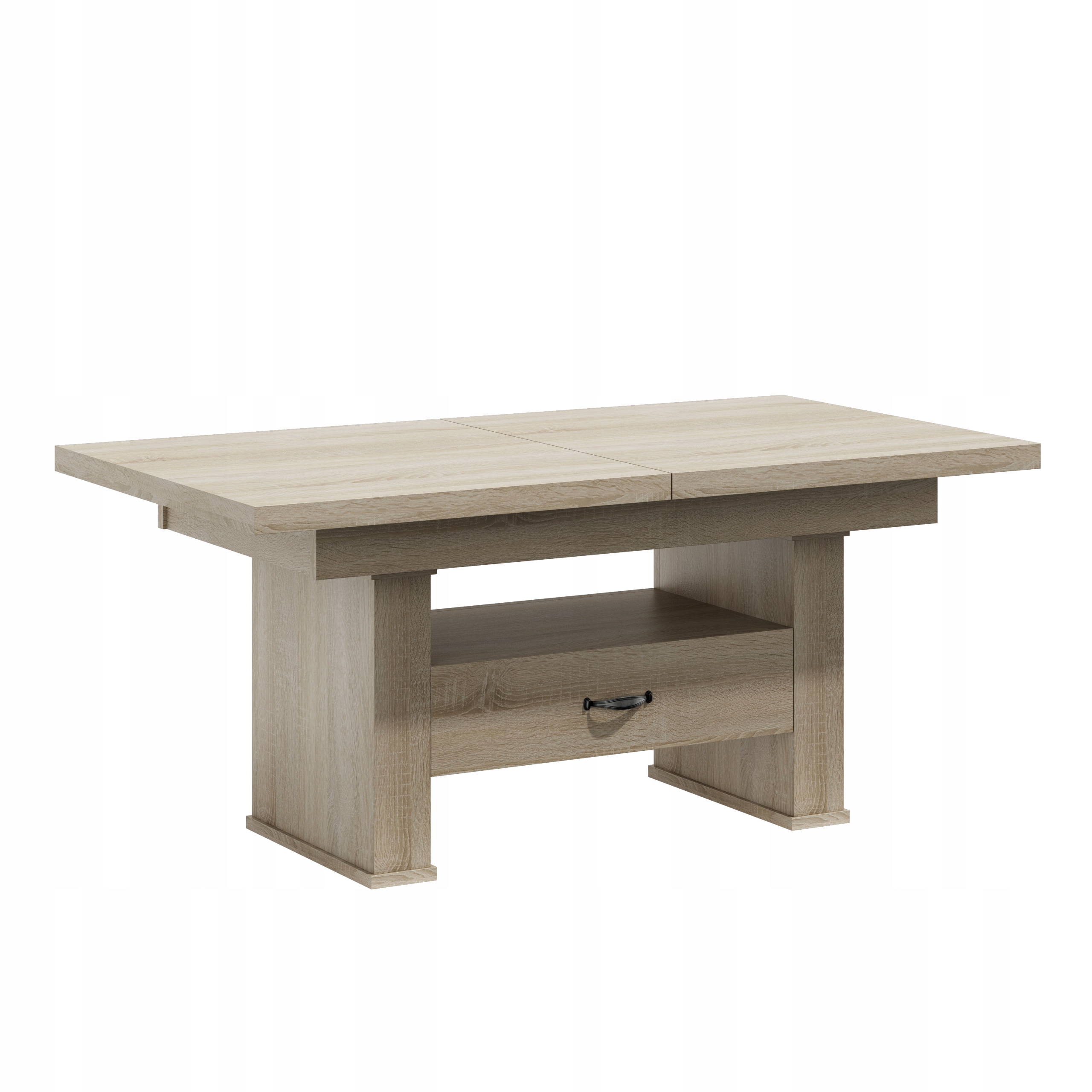 ŁAWA,ŁAWOSTÓŁ,ROZKŁADANY Z SZUFLADĄ WENGA Głębokość mebla 125 cm