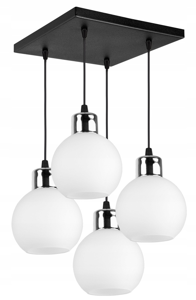 

Szklana Lampa Wisząca Sufitowa Żyrandol Loft Led