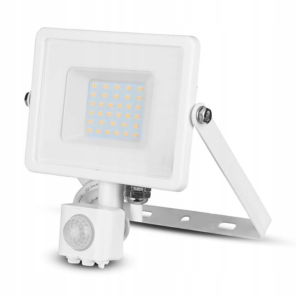 V-tac Led reflektor 30W Samsung Snímač pohybu Bílý Teplý 2400lm