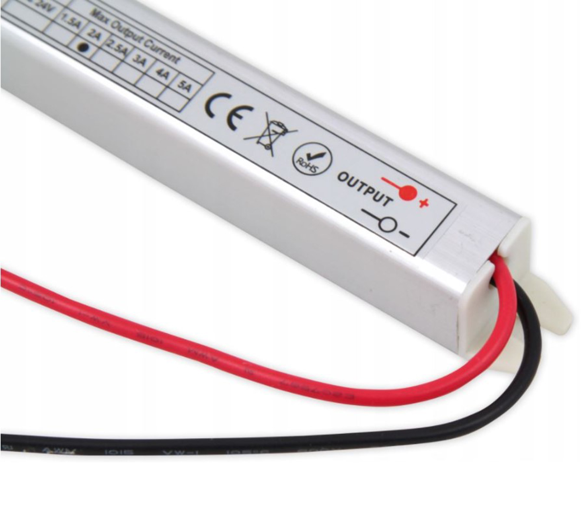 ZASILACZ MEBLOWY WĄSKI 12V DC 60W 5A ULTRA SLIM DO TAŚM LED IP20 Typ zasilacz