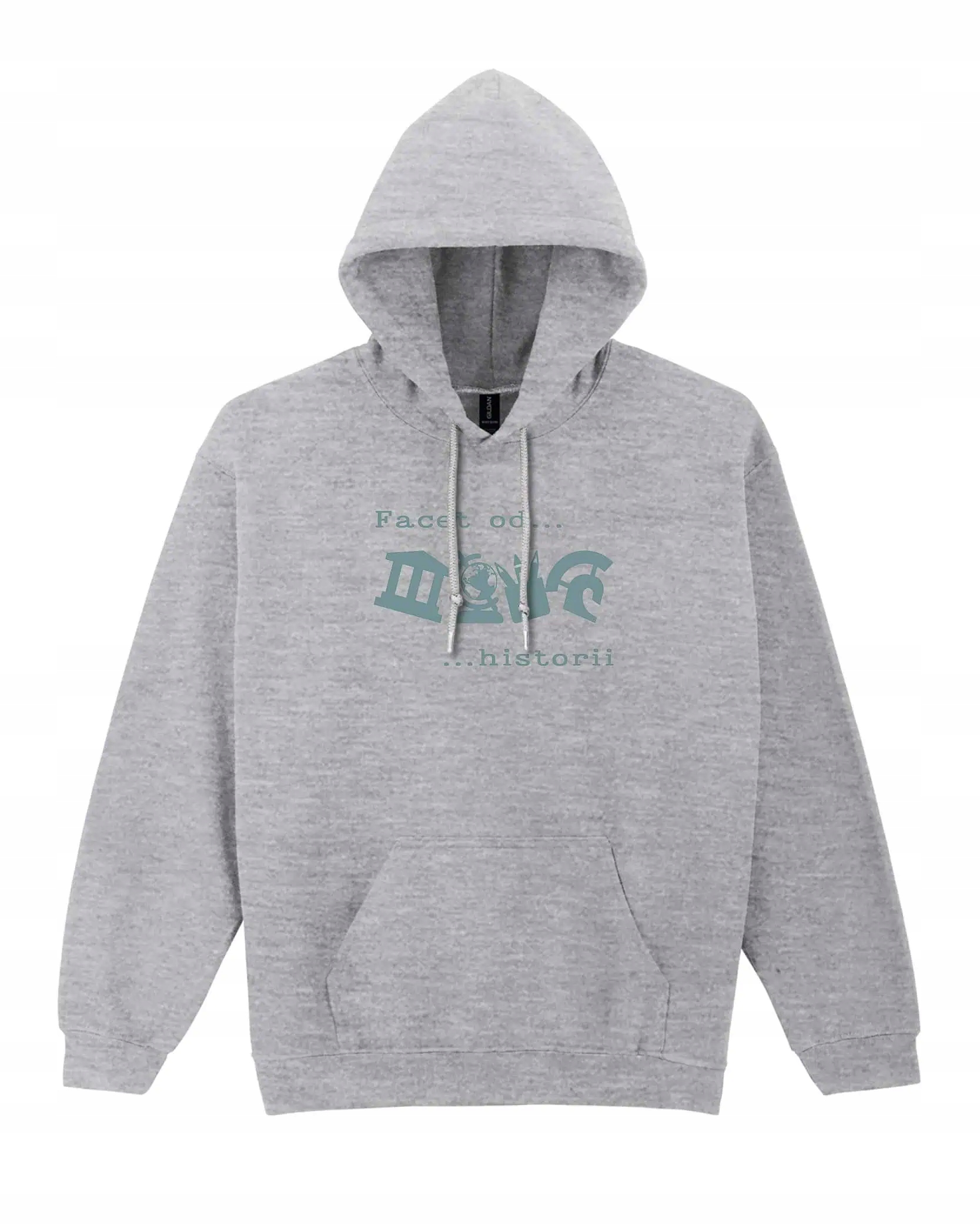Mikina s kapucí Den učitelů Historie pro učitele Šedá XXL