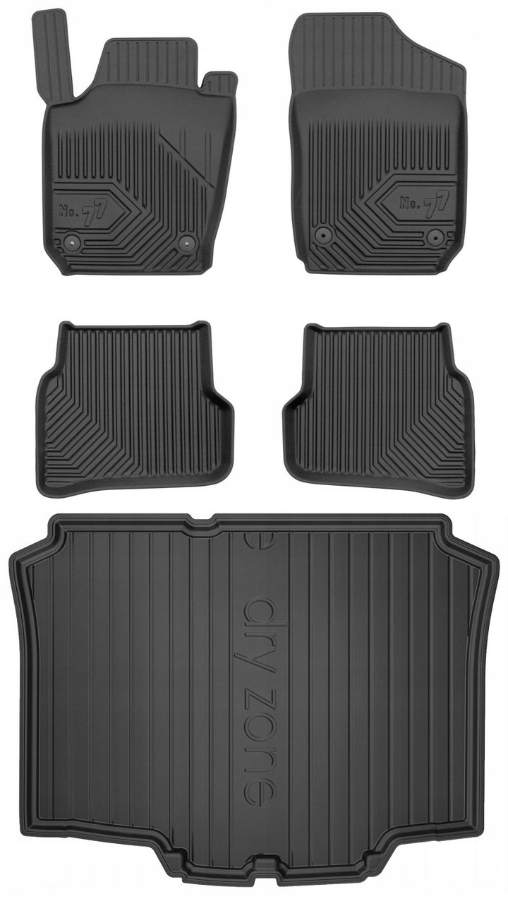 КОМПЛЕКТ 77 Коврики и коврик SEAT Ибица 4 Hb2008-2017