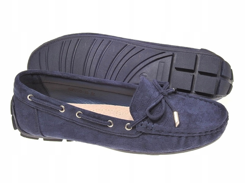 DAMSKIE ZAMSZOWE MOKASYNY RH5750-10 Navy r.37 Marka inna