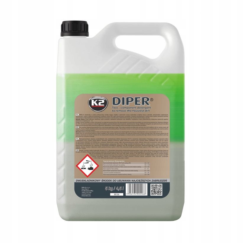 

K2 Diper 5L Dwuskładnik. Silna Piana Aktywna Dimer