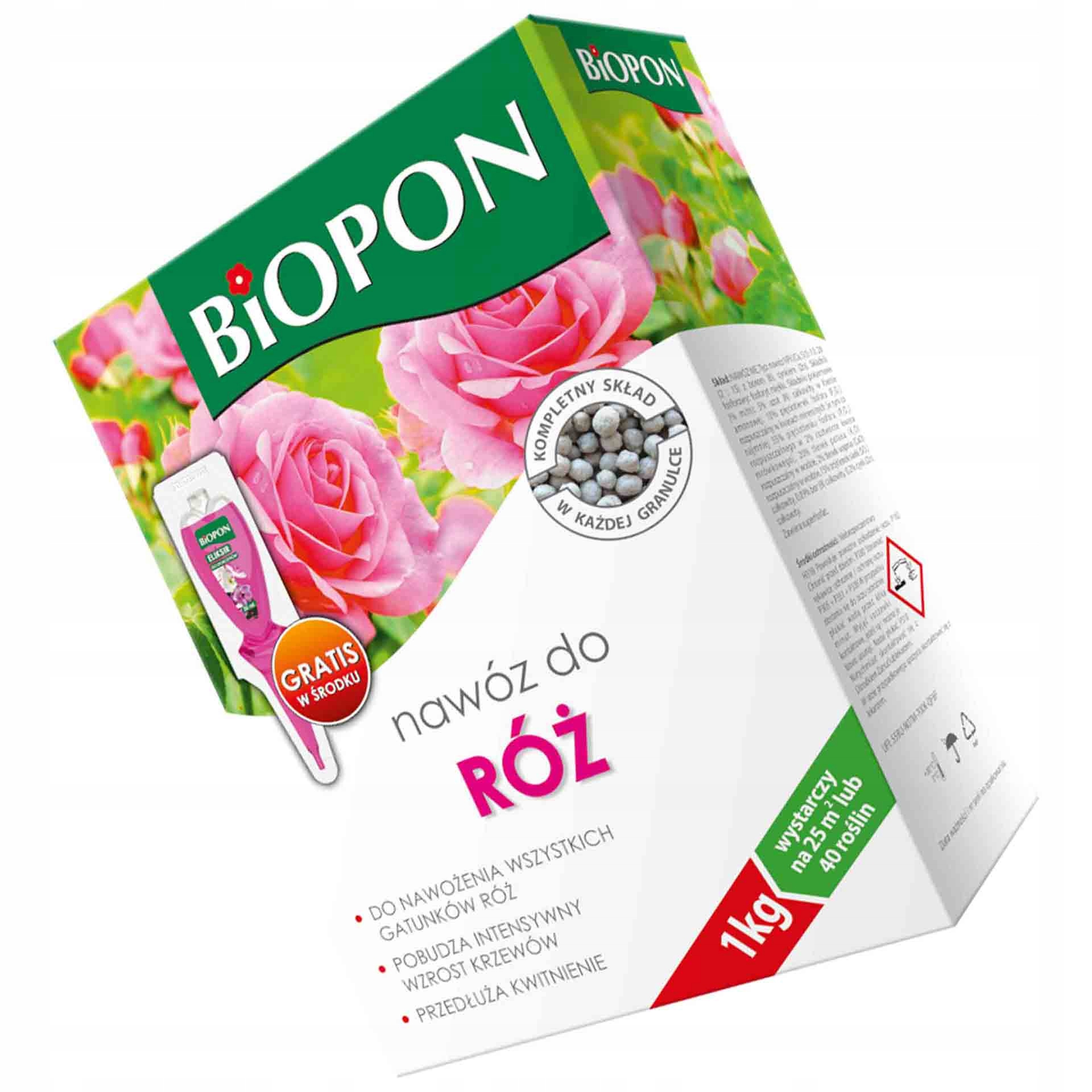 

Biopon Nawóz Granulat Do Róż 1 kg