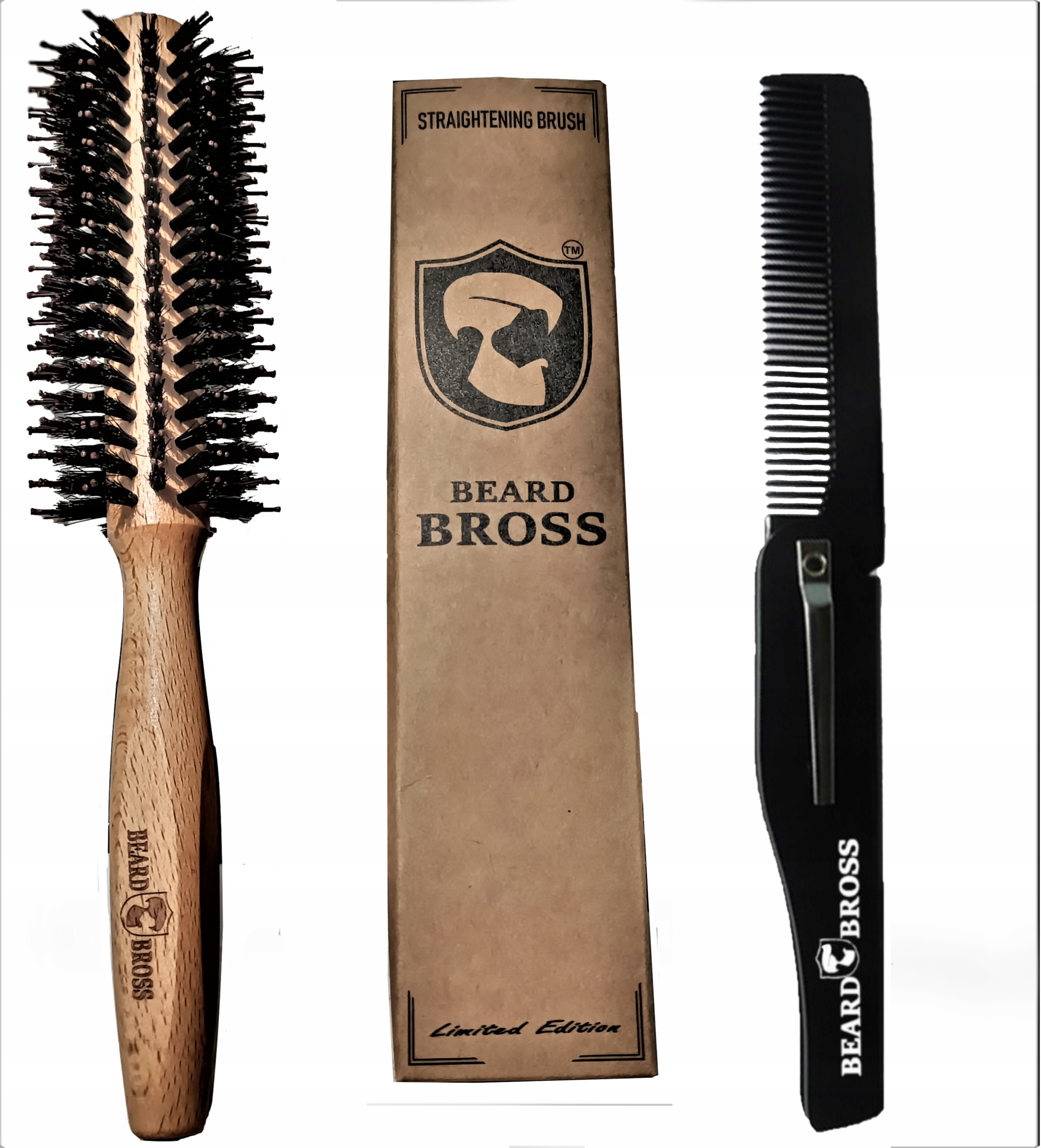

Szczotka Roller do prostowania brody Beard Bross