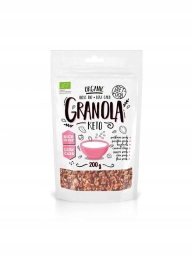 Levně 3X Diet-Food Keto granola 200 g Bio