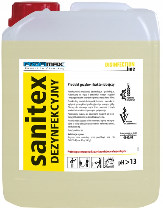 Levně Lakma Sanitex Dezinfekční Houba- a baktericidní přípravek 5L