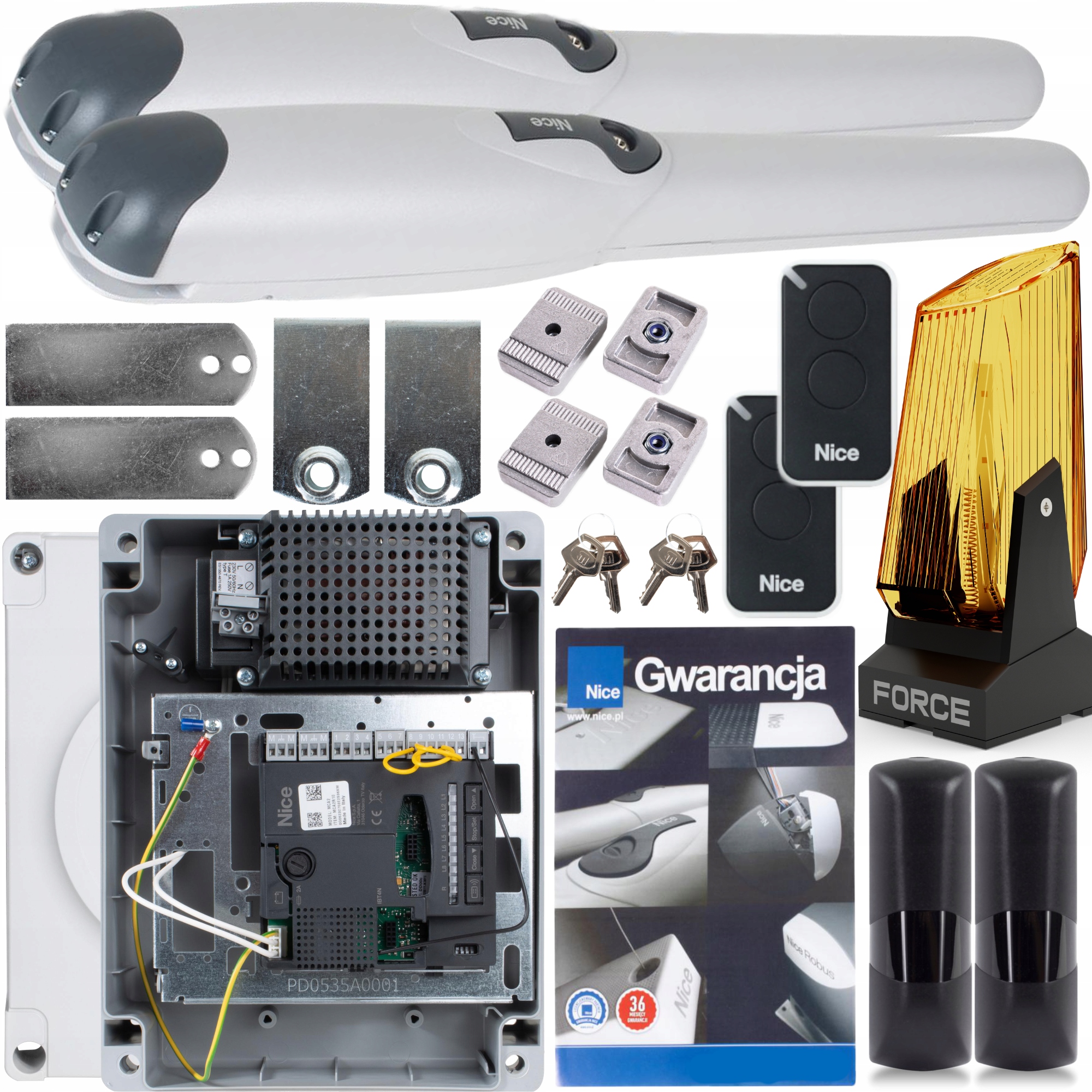 Sada pro automatizaci brány Nice Wingo 3524 lampa