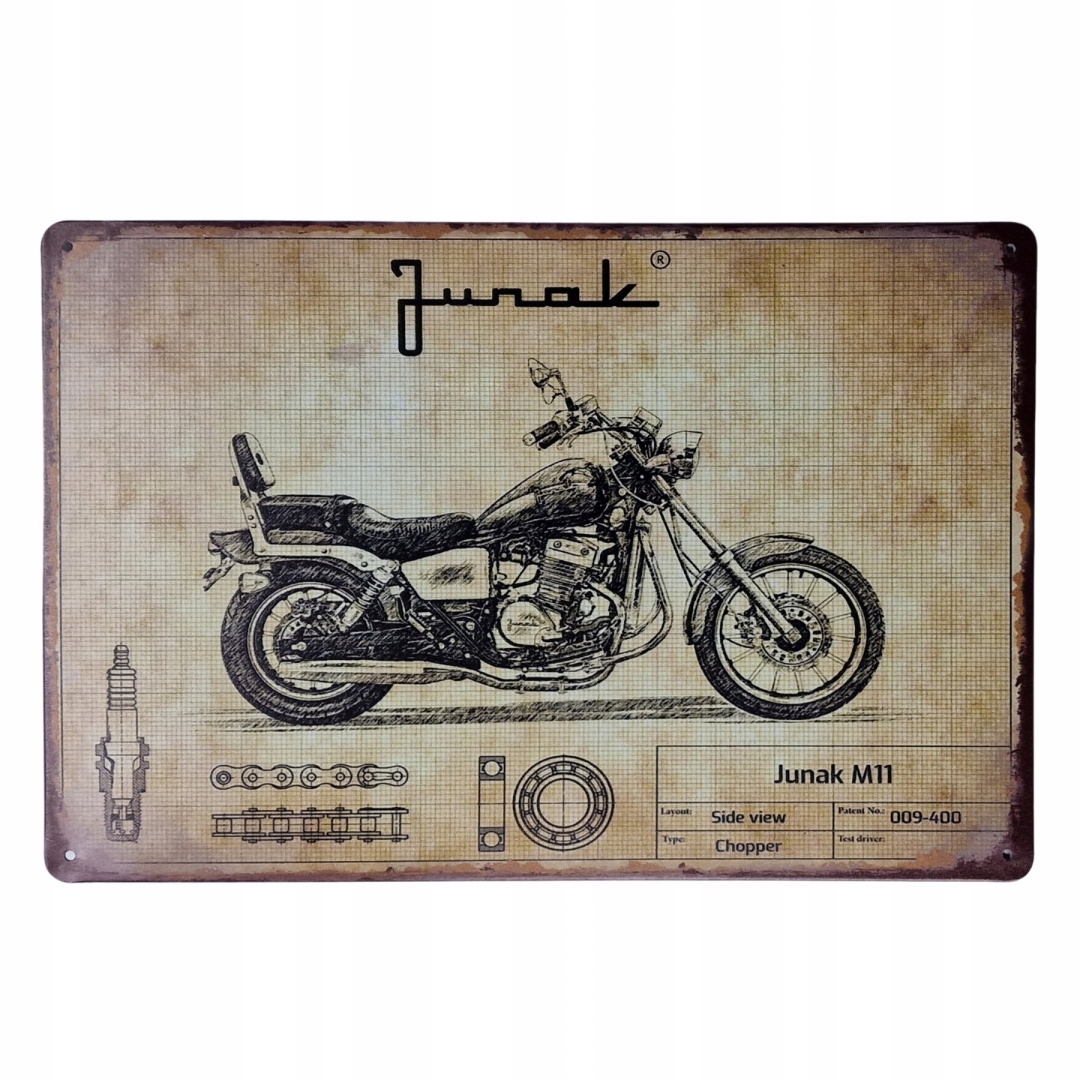 

Tabliczka Ozdobna Blacha Vintage Retro Junak