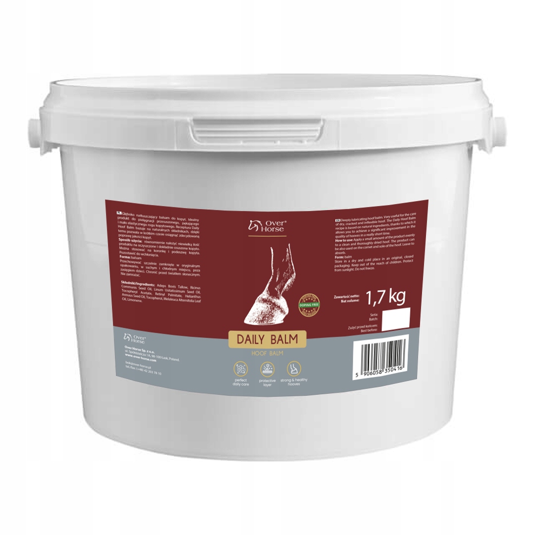 Daily Balm – výživný balzám na kopyta založený na přírodních složkách 1,7kg