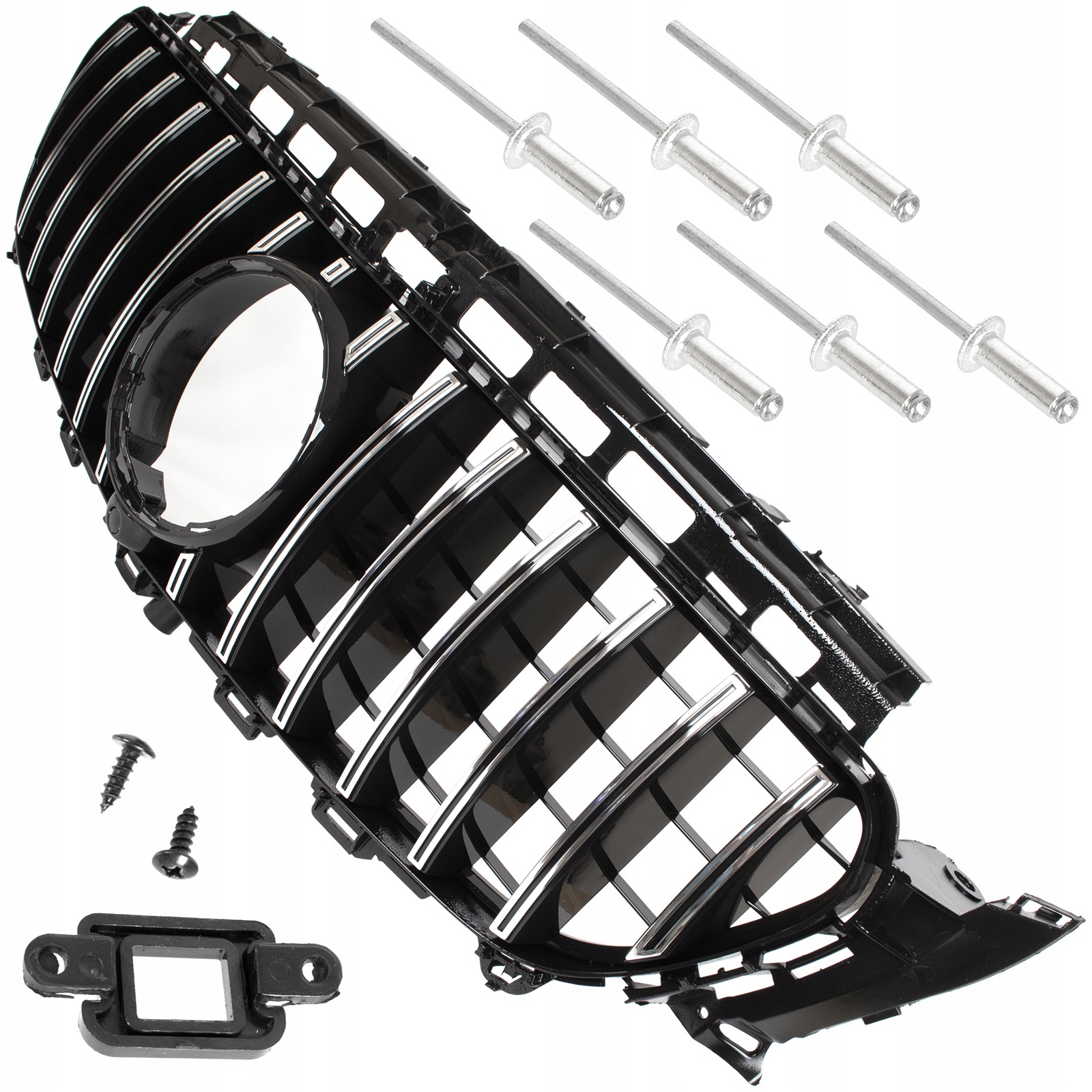 Grill Atrapa pro Mercedes W213 S213 16-20 Panamericana Gt-r Black Chrom