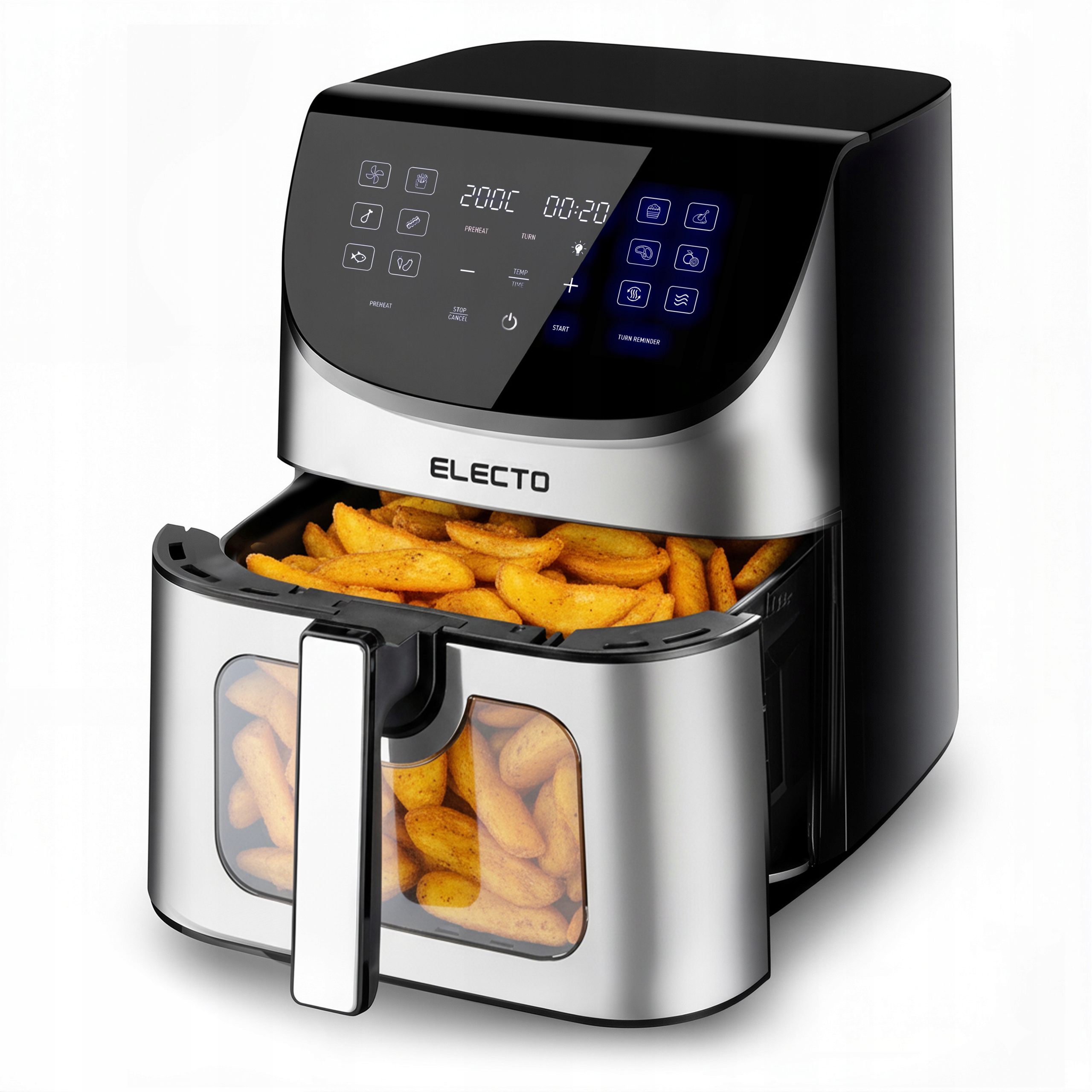 Frytkownica Beztłuszczowa Air Fryer 8L Duża Frytownica 2000W 14 Programów