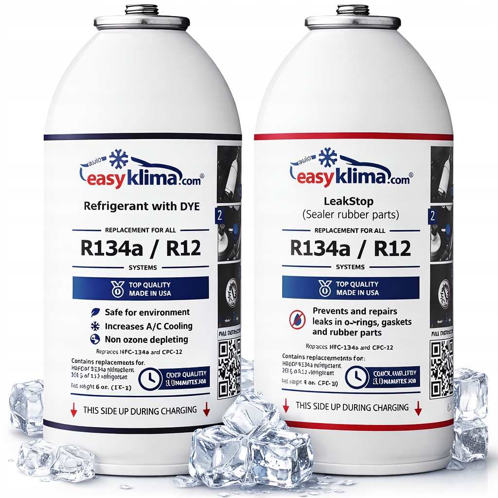 Sada Pro Nabíjení Klimatizace R134a Těsnění Klimy Sada