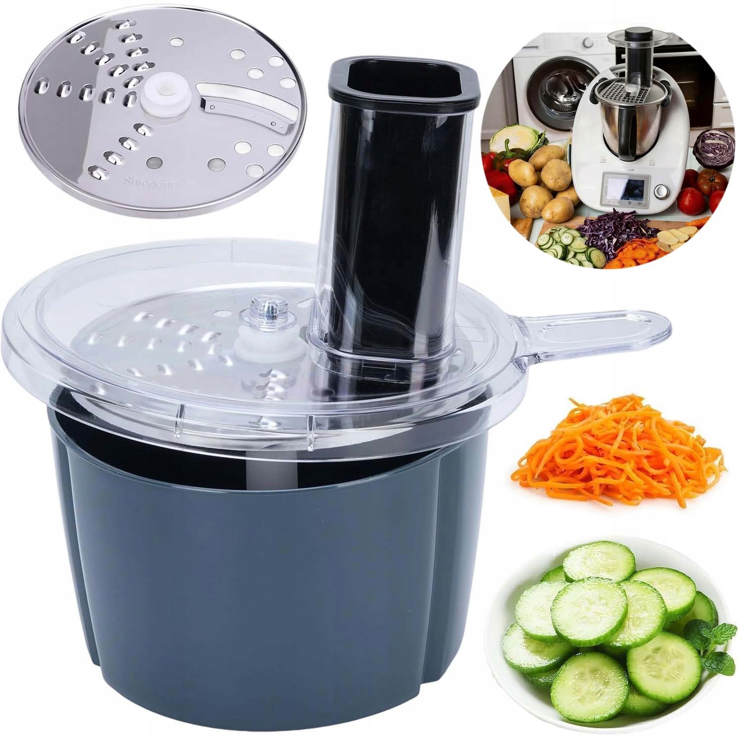 Krájecí Nástavec Pro Thermomix TM5 TM6 Sada Kráječů Struhadlo