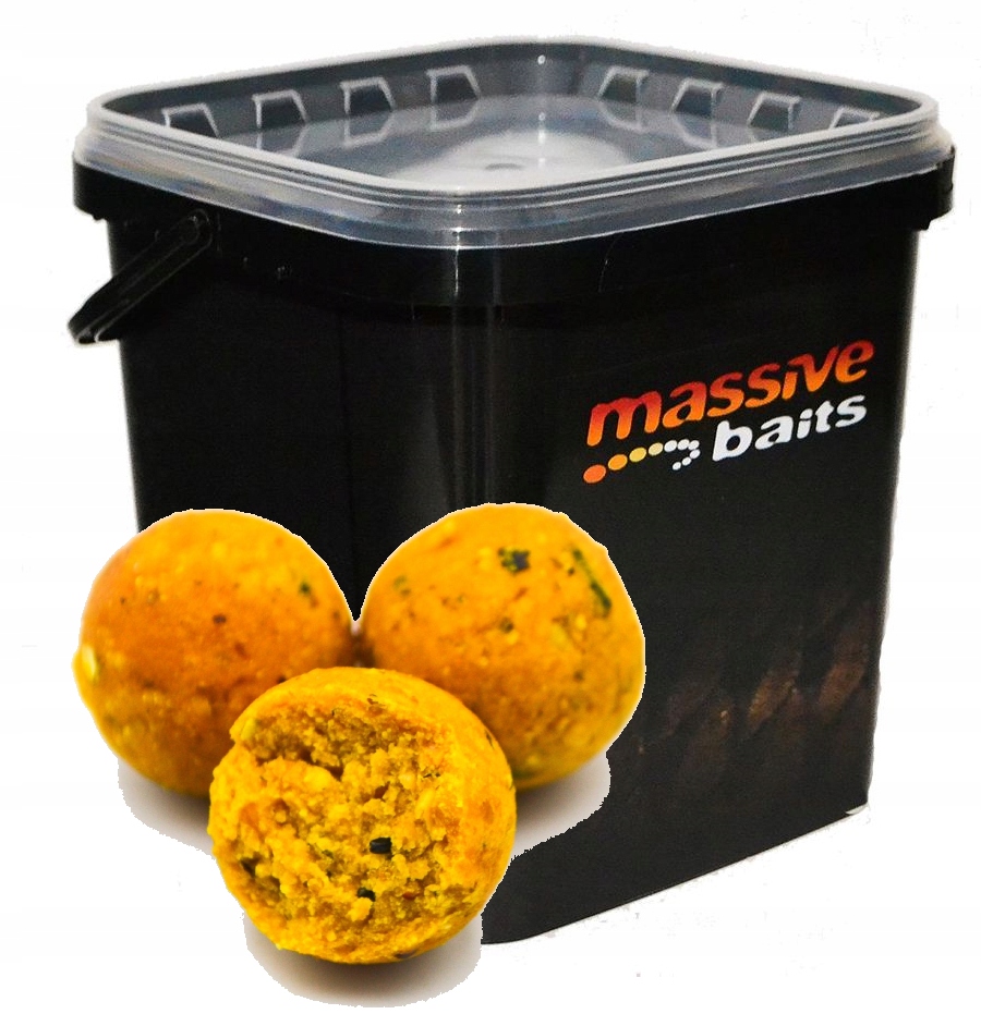 MASSIVE BAITS ECO Boilies 18mm BANAN - wiadro 3kg
