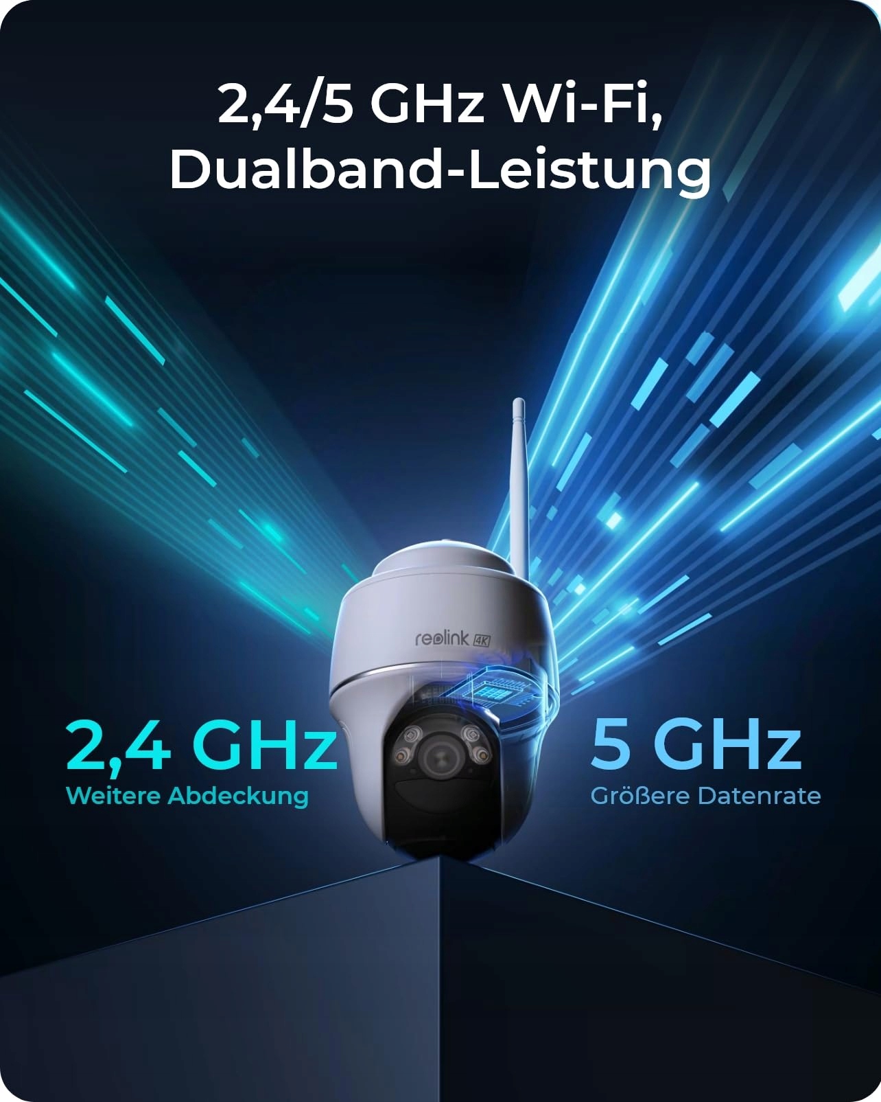REOLINK 4K Kamera Zewnętrzna Solar PT 360° Nocna Wizja Bez Abonamentu — miniatura 4