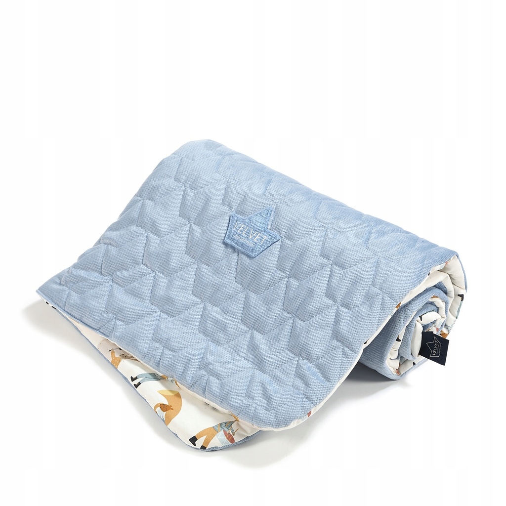LA MILLOU CIEPŁY KOC KOCYK VELVET HEARTBEAT MUSIC BLUE L Marka La Millou