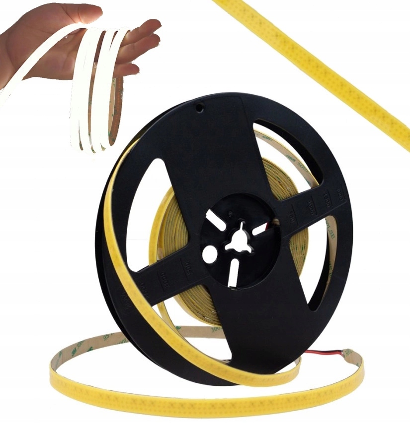 Led pásek Cob Jednotný Bezbodová 24V 1152LEDs/m Studená 14W/m 5M