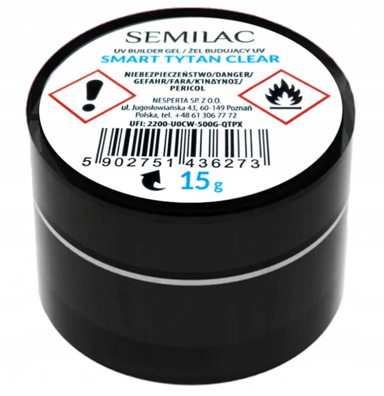 

Semilac Uv Gel Smart Tytan żel budujący 15ml