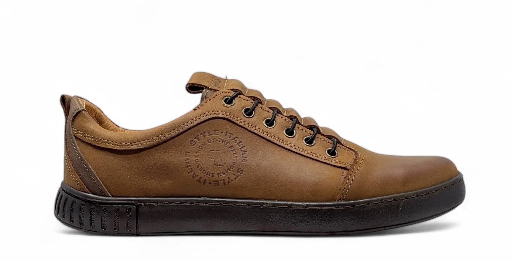 Pánské polobotky model 2121/2 Polbut z přírodní kůže, velikost 41