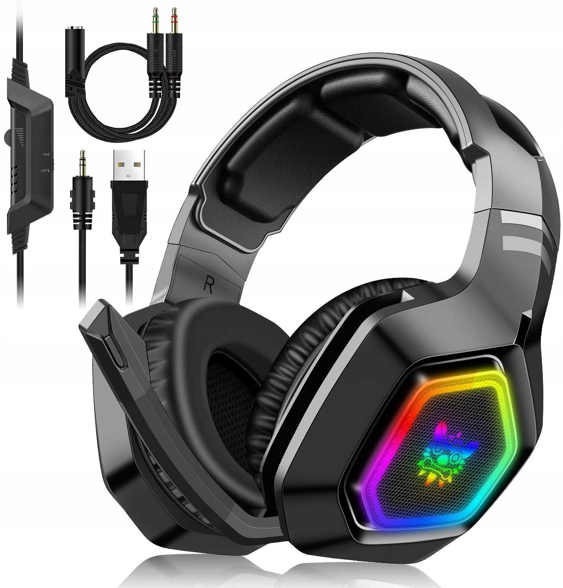 

Zestaw Słuchawkowy Onikuma K10 Rgb Pc PS4 Xbox One
