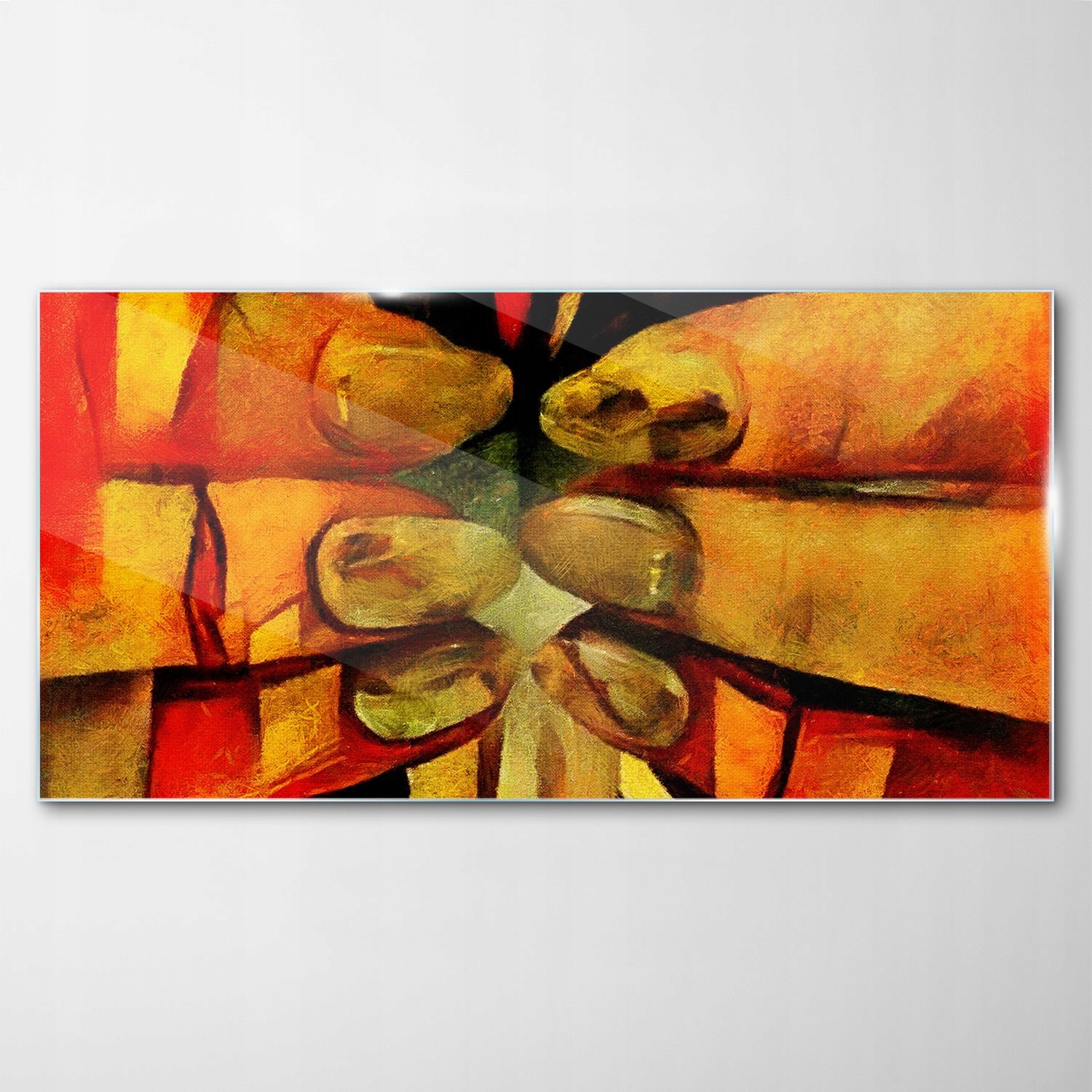 

Obraz na Szkle Dekor Abstrakcja Art Pastele 140x70