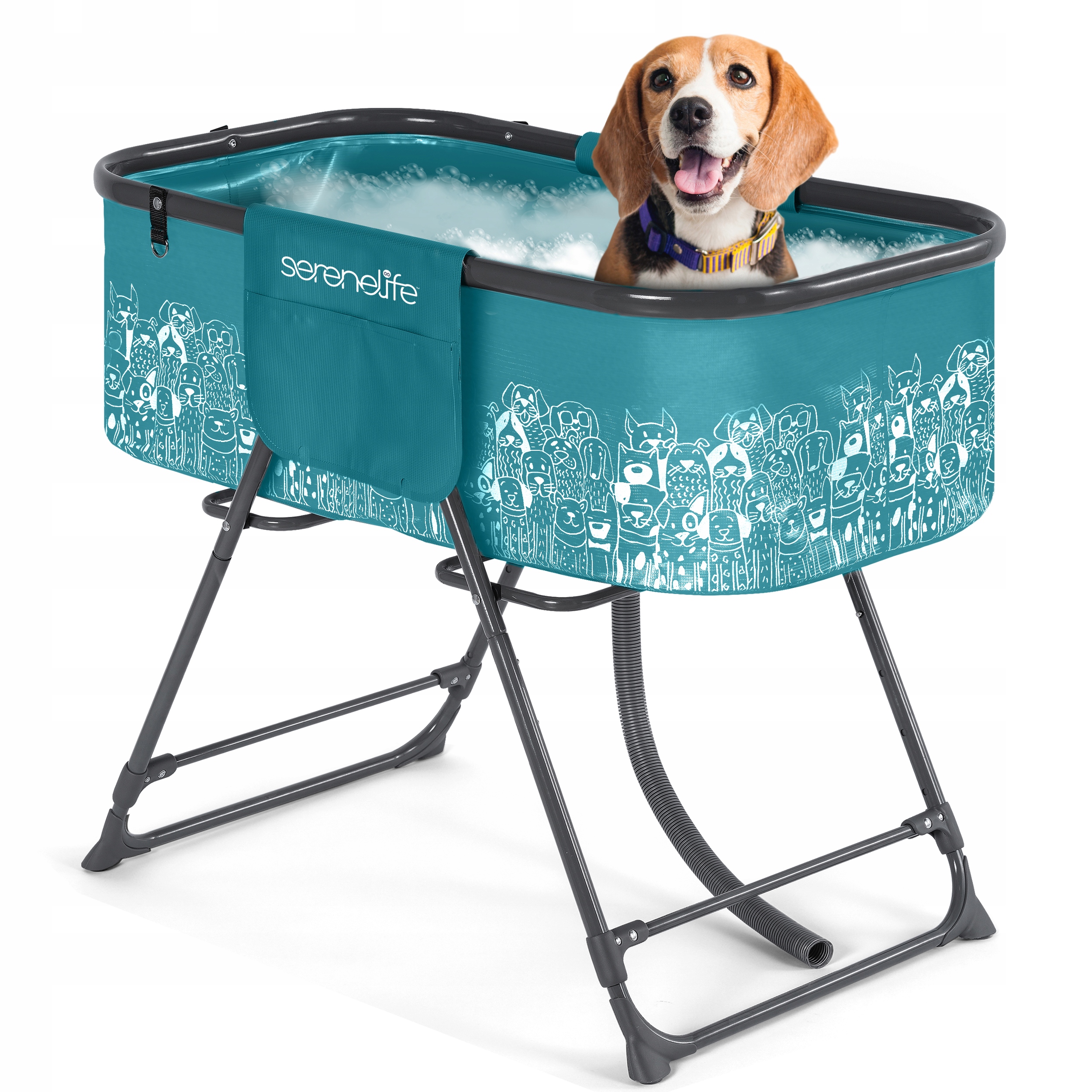 Levně Skládací Vana Pro Psy Na Mytí Psů Vanička Na Koupání Serenelife