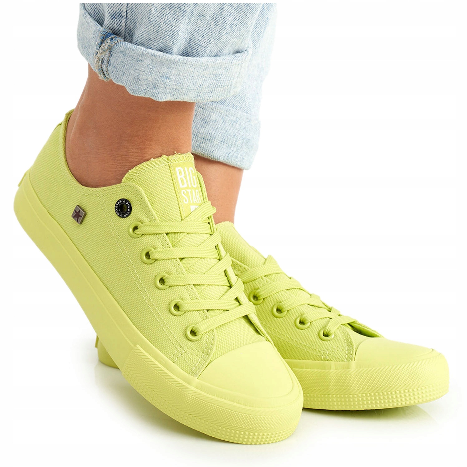 

Żółte Tkanina Buty Trampki Big Star r.38