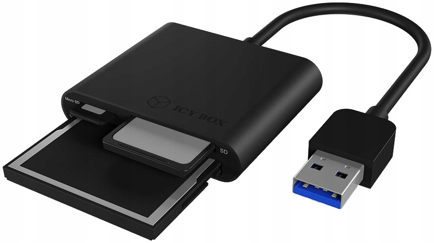 Устройство чтения карт памяти USB3.0 IB-CR301-U3 microSD CF модель IB-CR301-U3