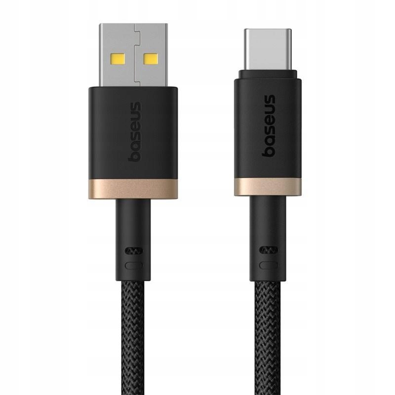 Kabel Baseus Dura USB-Typ C 60W 1m czarno-złoty
