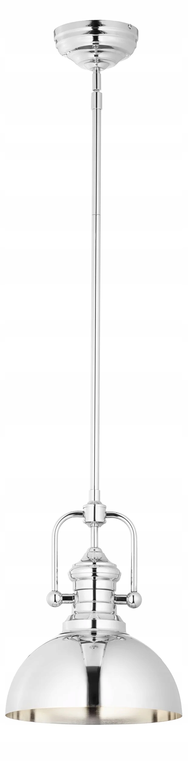 Jupiter Industriálna chrómovaná závesná lampa E27 15W Platino