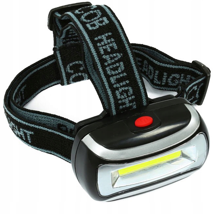 Czołówka Cob HeadLight 3W latarka głowę czołowa mocna 3xAAA lampka IPX4