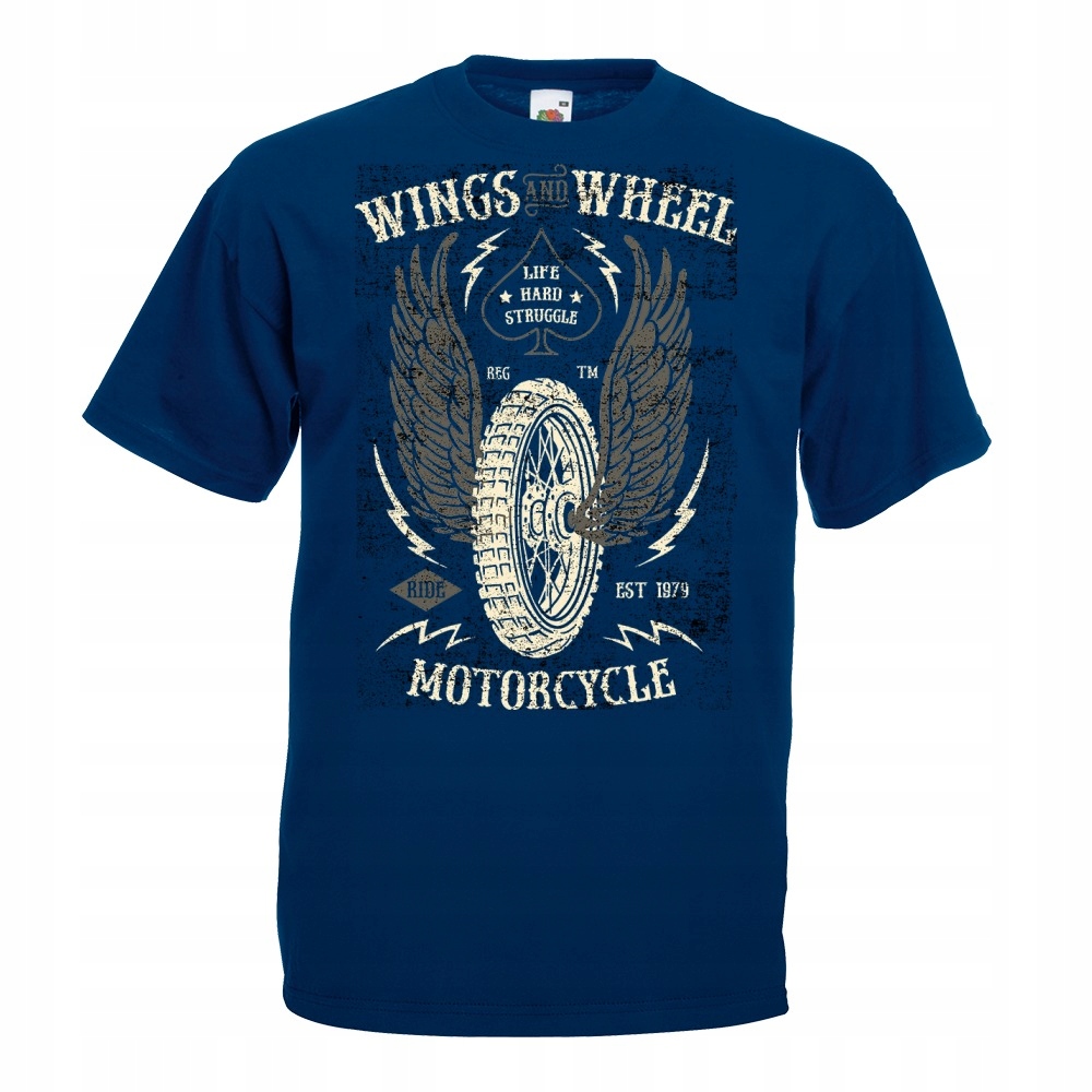 

Koszulka koło opona motocykl motor skrzydła M