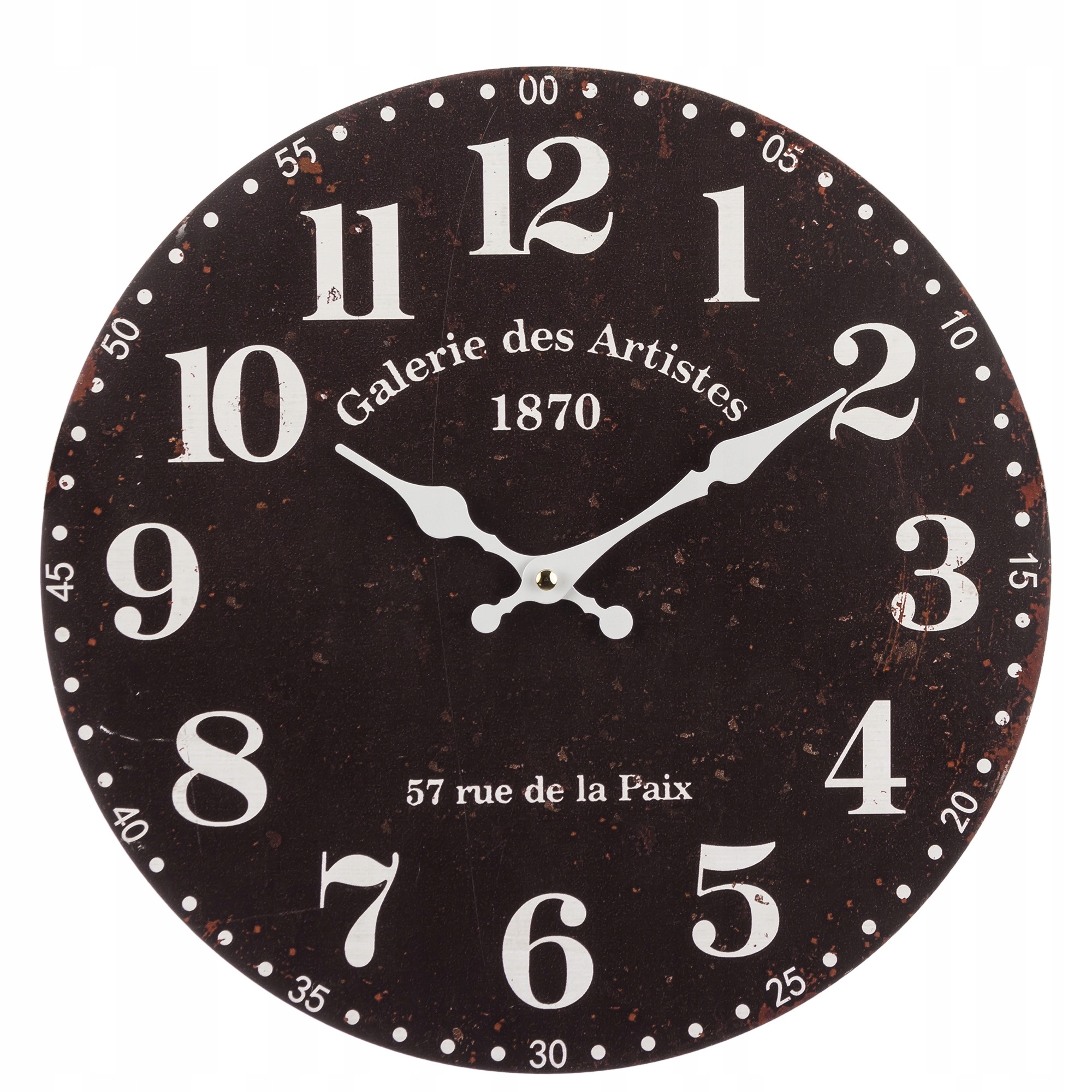 

Zegar Ścienny Okrągły Retro Czarny 34 CM