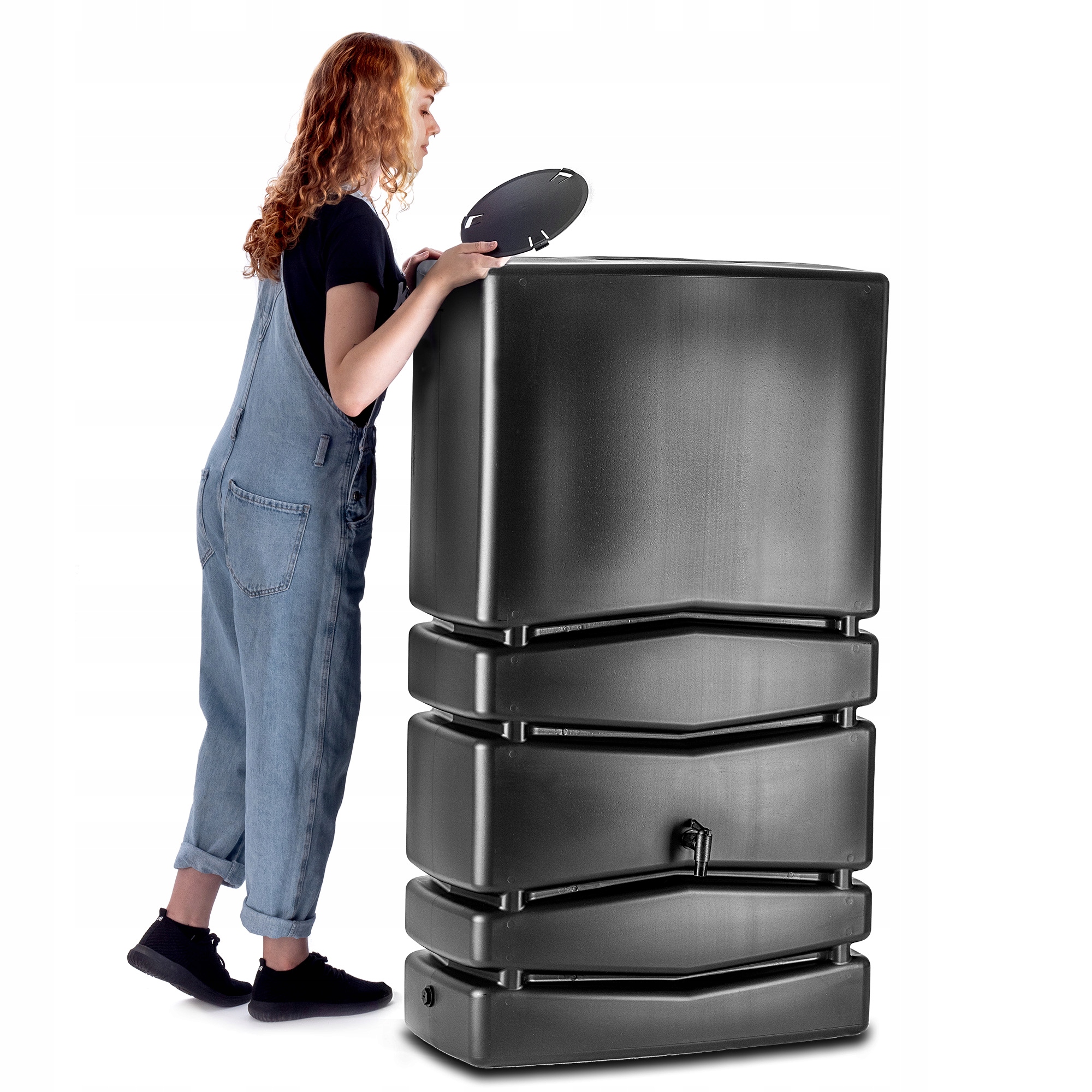 ZBIORNIK NA DESZCZÓWKĘ 350L BECZKA ZESTAW Szerokość produktu 79 cm