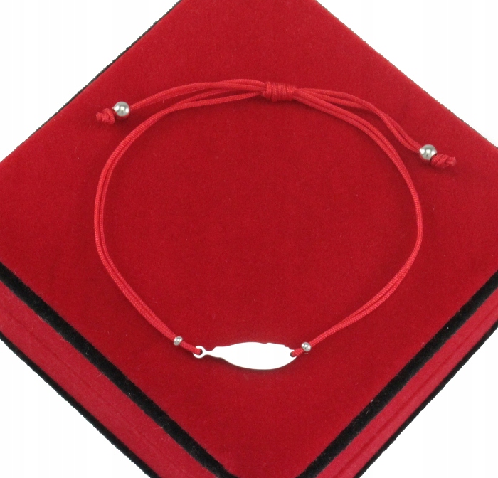 

Bransoletka Czerwona Listek Stal Chirurgiczna