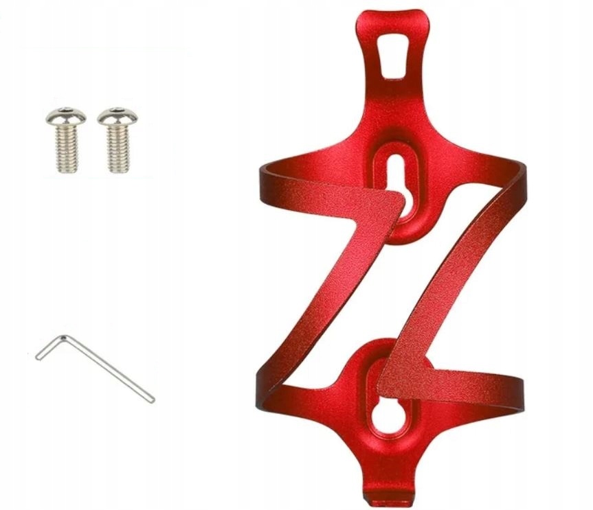 KOSZYK NA BIDON UCHWYT ROWEROWY ALUMINIUM - CZERWONY Marka RockBros